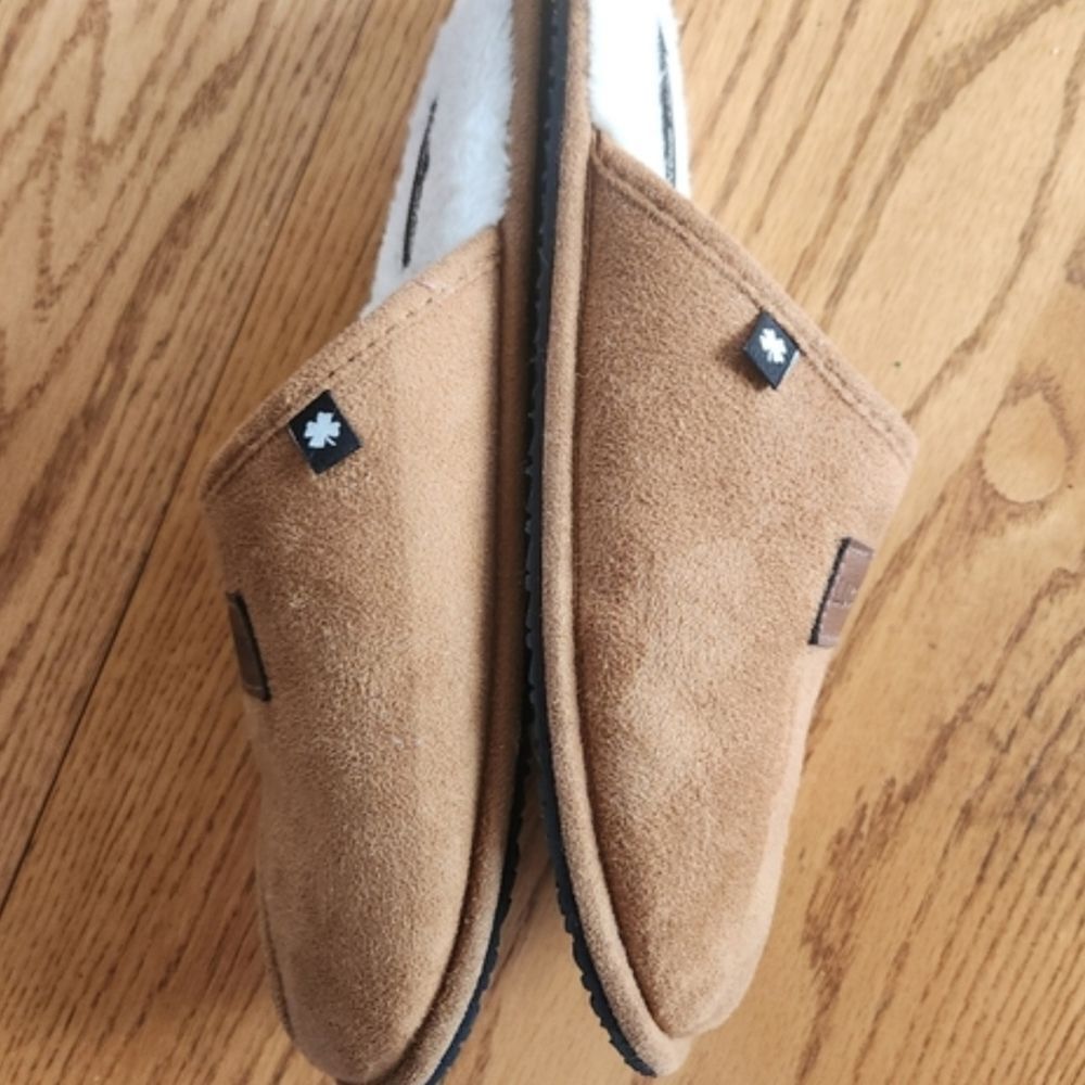 Lucky Brand Tan Suede Slip-On Slippers - Picture 8 of 12